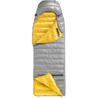Мешок спальный NATUREHIKE CW400 NH18C400-D с утиным пухом серый